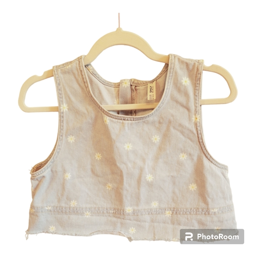 ONLY Jean  Daisy Crop Top - Picture 2 of 8